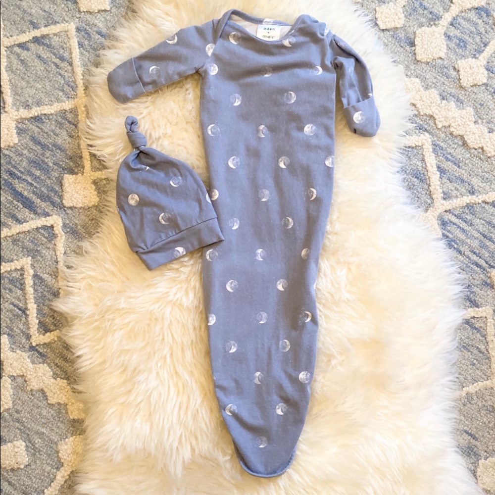 Knotted Gown with Matching Hat